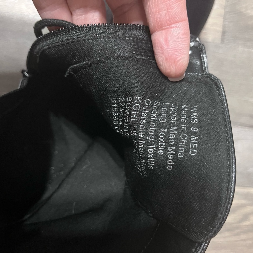 black combat boots, Size 9